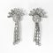 Art Deco Diamond Sunburst Earrings - Saddingtons Jewellery Stand 375 - image 2