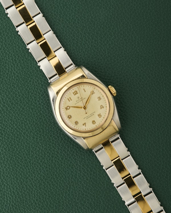 Rolex Ref.6064 Two Tone Oyster Perpetual Chronometer Hooded Bubbleback - image 2