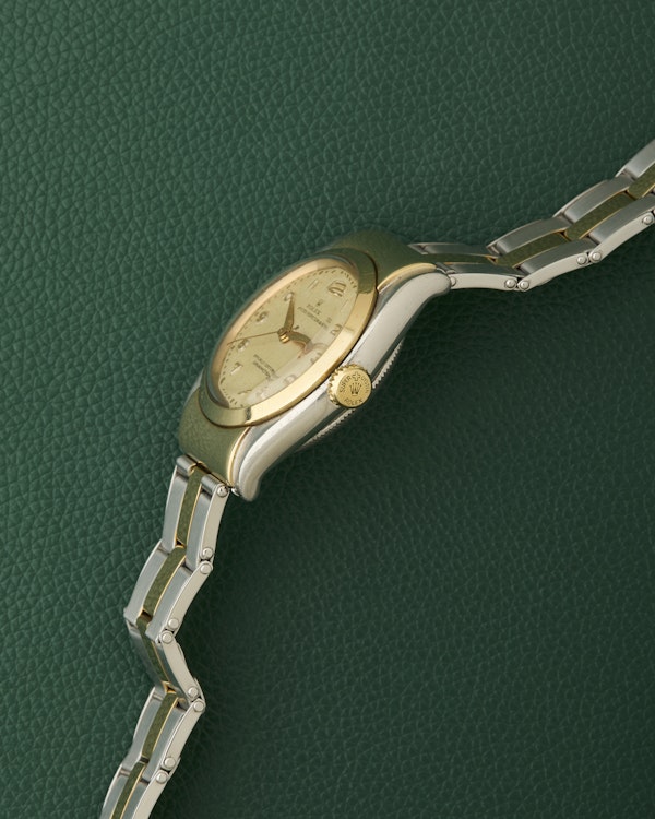 Rolex Ref.6064 Two Tone Oyster Perpetual Chronometer Hooded Bubbleback - image 4