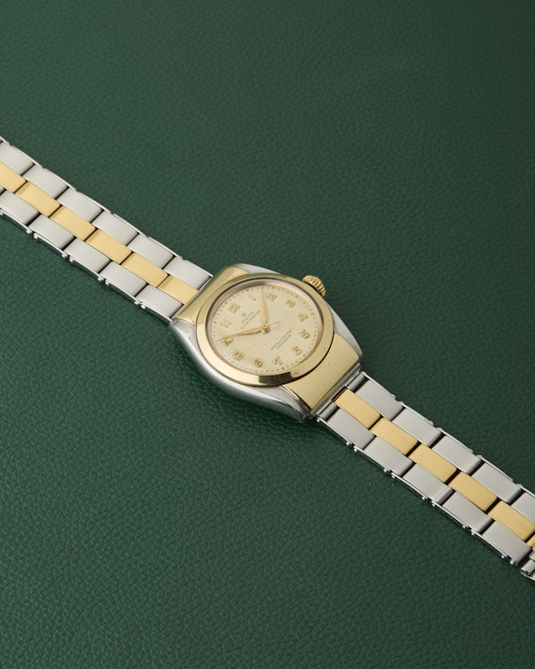 Rolex Ref.6064 Two Tone Oyster Perpetual Chronometer Hooded Bubbleback - image 7
