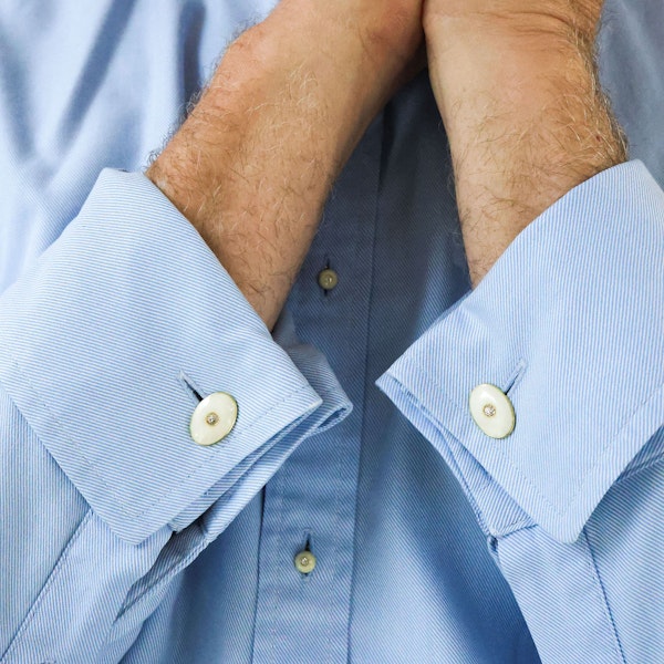 Gentlemen's Diamond, Enamel and Gold Dress Set, Circa 1920 - image 2