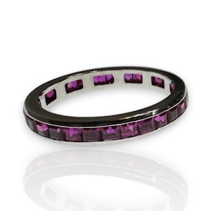 Timeless Burmese Ruby Full Eternity Ring