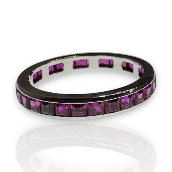 Timeless Burmese Ruby Full Eternity Ring - image 3