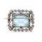 Vintage Aquamarine, Diamond and Platinum Cluster Brooch, Circa 1930 - image 5