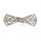 Art Deco Style Diamond and Platinum Bow Brooch - image 5