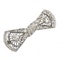 Art Deco Style Diamond and Platinum Bow Brooch - image 3