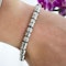 Vintage Diamond and 14ct White Gold Line Bracelet, 1.75 Carats - image 2