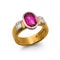 Late 20th Century Ruby, Diamond, Platinum and 22ct Gold Ring, 1.86 Carats, 1999 - image 5