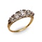 Antique Diamond, Silver and Gold Five Stone Carved Ring, Circa 1900 - image 5