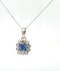 18k gold Sapphire & diamond Necklace - image 2