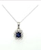 18k gold Sapphire & diamond Necklace - image 3