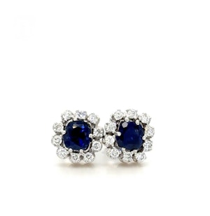 Sapphire & Diamond Earrings