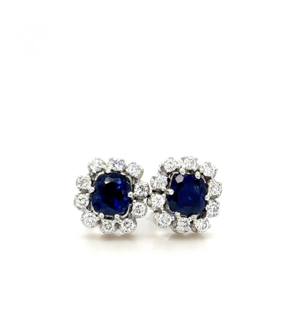 Sapphire & Diamond Earrings - image 1