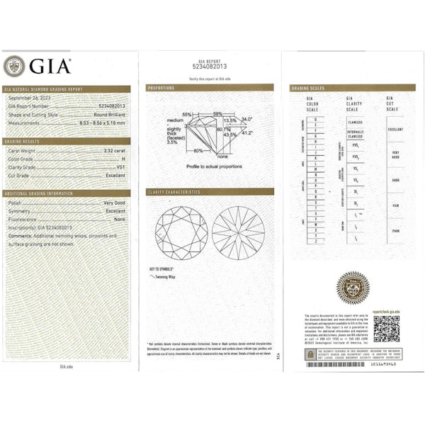 New Diamond and White Gold Four Claw Stud Earrings, 4.64 Carats - image 7