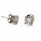 New Diamond and White Gold Four Claw Stud Earrings, 4.64 Carats - image 5