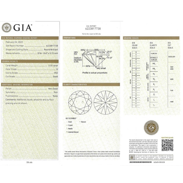 New Diamond and White Gold Four Claw Stud Earrings, 4.64 Carats - image 8