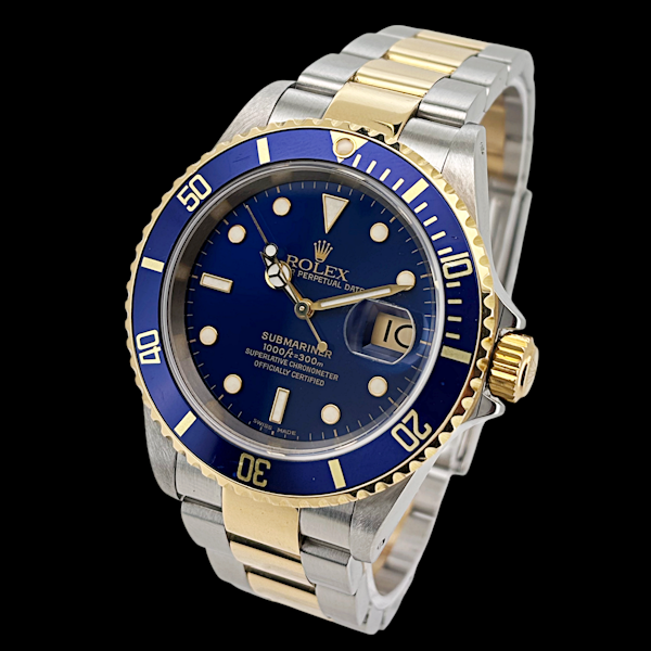ROLEX SUBMARINER BLUESY FULL SET 2003 K SERIAL SEL BRACELET- 2003 - image 1