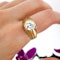 Vintage Diamond and 14ct Gold Ring, 2.40 Carats, Circa 1970 - image 6