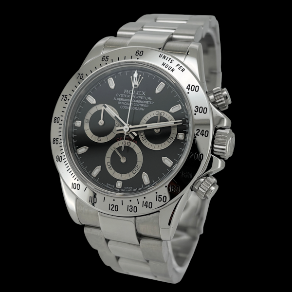 ROLEX DAYTONA BLACK DIAL 116520 FULL SET UK WATCH D SERIAL 2006 - image 1