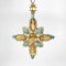 Antique Victorian Topaz Gold Cross Pendant - image 2