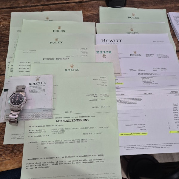 Rolex Explorer 16570 Black Dial (Services x 4 Complete full set 2001) - image 12