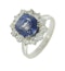Natural Sapphire and Diamond ring - image 2