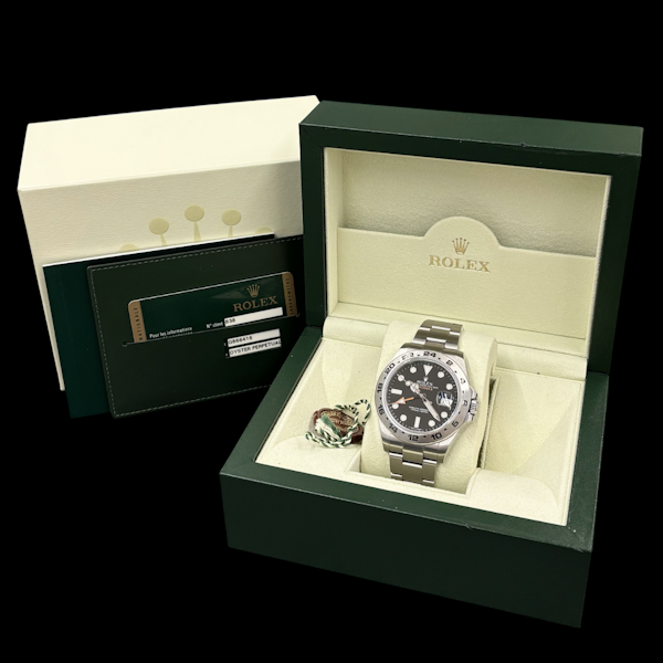 ROLEX EXPLORER II 216570 FULL SET 2014 BLACK DIAL G SERIES - image 6