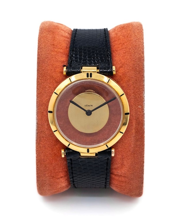 1950 LeCoultre ‘Mysterieuse’ Mystery Watch 18k Scroll Lugs - image 3