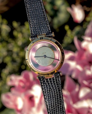 1950 LeCoultre ‘Mysterieuse’ Mystery Watch 18k Scroll Lugs