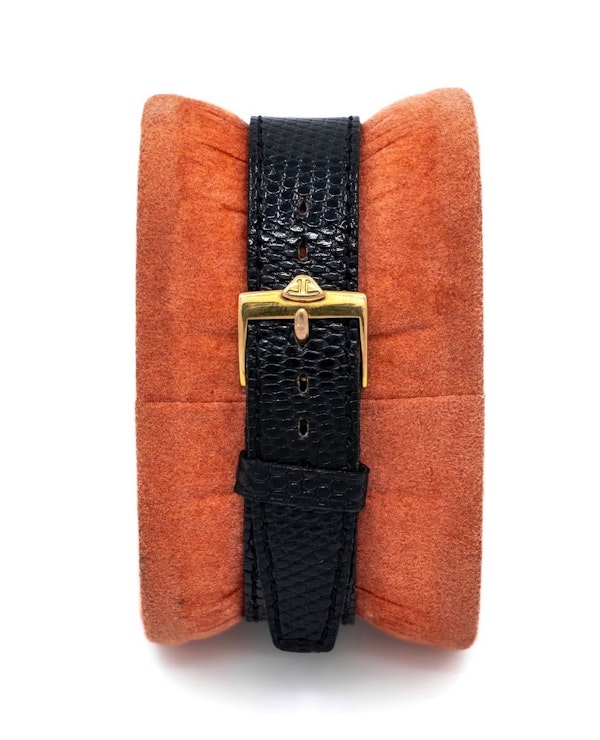 1950 LeCoultre ‘Mysterieuse’ Mystery Watch 18k Scroll Lugs - image 7