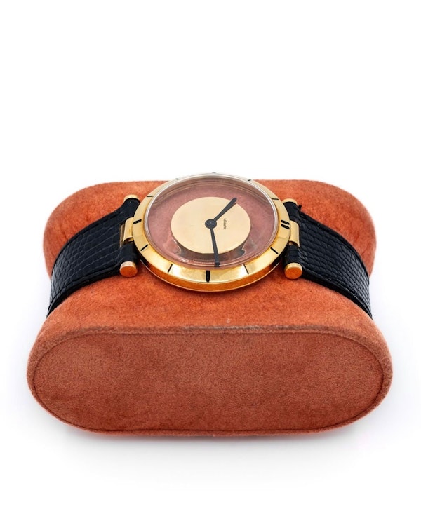 1950 LeCoultre ‘Mysterieuse’ Mystery Watch 18k Scroll Lugs - image 6