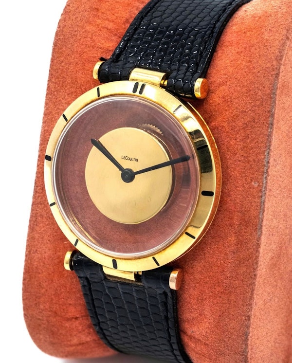 1950 LeCoultre ‘Mysterieuse’ Mystery Watch 18k Scroll Lugs - image 4
