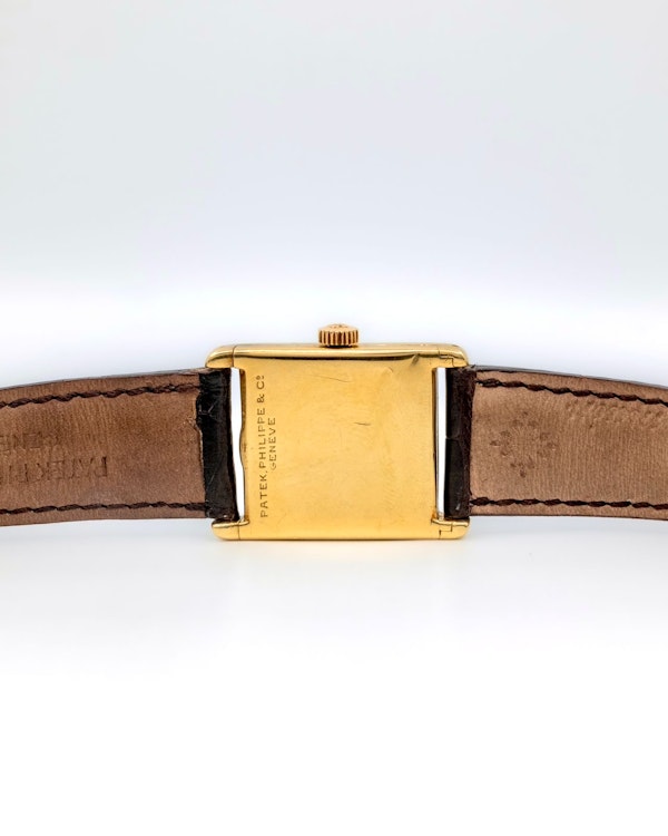 1929 Patek Philippe Tank Rare Enamel Sector Dial Art Deco - image 11