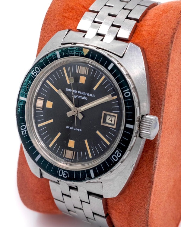 1969 Girard Perregaux Deep Diver ‘Green Lantern’ - Rare Bakelite Bezel - image 4