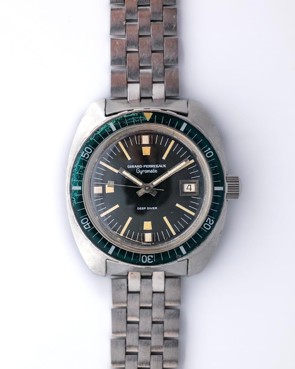 1969 Girard Perregaux Deep Diver ‘Green Lantern’ - Rare Bakelite Bezel - image 7