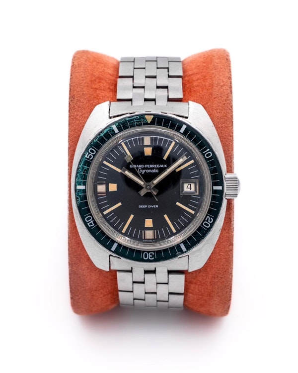 1969 Girard Perregaux Deep Diver ‘Green Lantern’ - Rare Bakelite Bezel - image 3