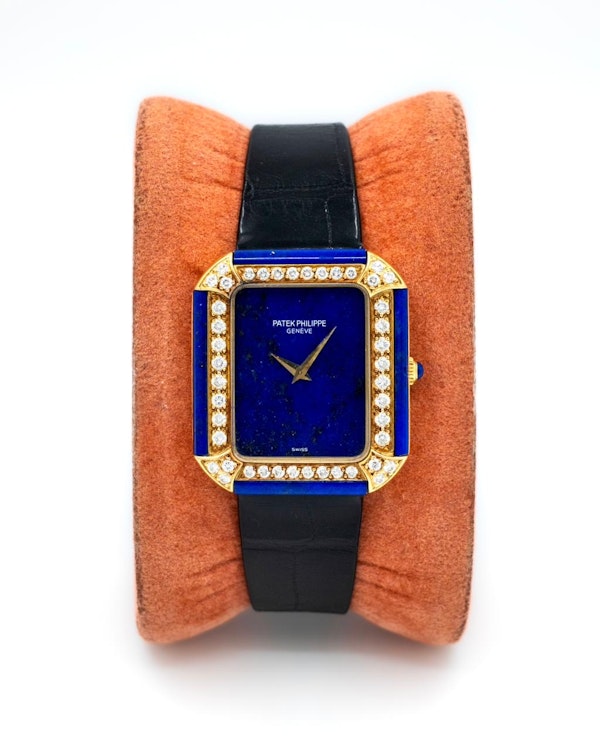 1978 Patek Philippe 4323 Lapiz Lazuli & Diamonds Perfect Condition 27mm - image 3