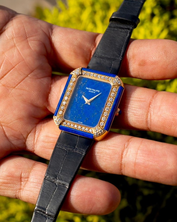 1978 Patek Philippe 4323 Lapiz Lazuli & Diamonds Perfect Condition 27mm - image 2