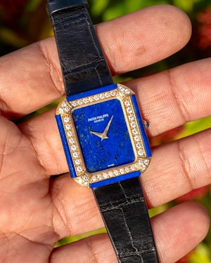 1978 Patek Philippe 4323 Lapiz Lazuli & Diamonds Perfect Condition 27mm