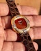 1972 Patek Philippe 4355 Red Jasper Stone Dial - Perfect Condition LNOS 27mm - image 2
