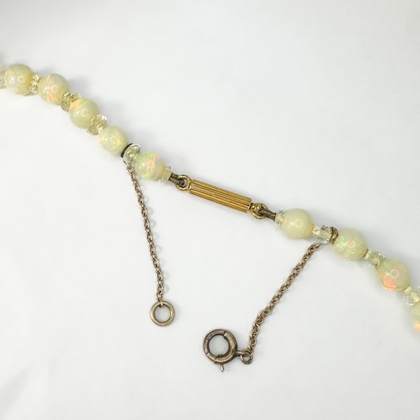 Antique Opal Bead Necklace - Saddingtons Jewellery Stand 375 - image 3