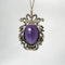 Victorian Amethyst Pearl & Diamond Pendant - Saddingtons Jewellery Stand 375 - image 3