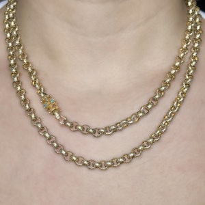 Georgian Fancy Link Guard Chain - Saddingtons Jewellery Stand 375