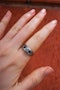 Art Deco Diamond Sapphire Platinum Ring at Deco&Vintage Ltd - image 2