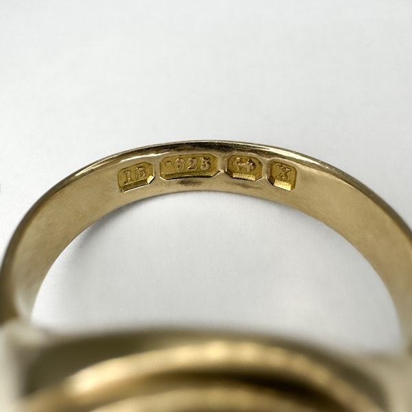 Bloodstone Heraldic Intaglio Signet Ring - Saddingtons Jewellery Stand 375 - image 4