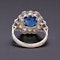 Lovely Art Deco French Diamond Sapphire Platinum Ring at Deco&Vintage Ltd - image 4