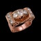 Art Deco Diamond 14ct Gold Ring at Deco&Vintage Ltd - image 3