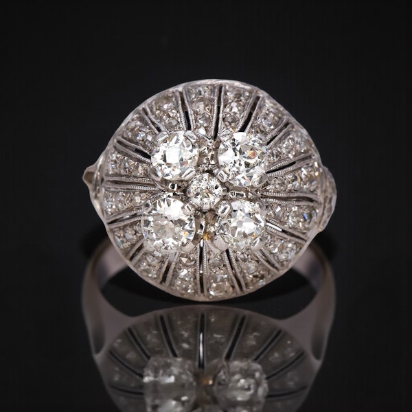 Lovely Art Deco French Diamond Ring at Deco&Vintage Ltd - image 2