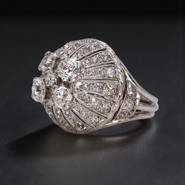 Lovely Art Deco French Diamond Ring at Deco&Vintage Ltd - image 3