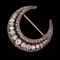 Beautiful Victorian French Diamond Crescent Brooch at Deco&Vintage Ltd - image 2
